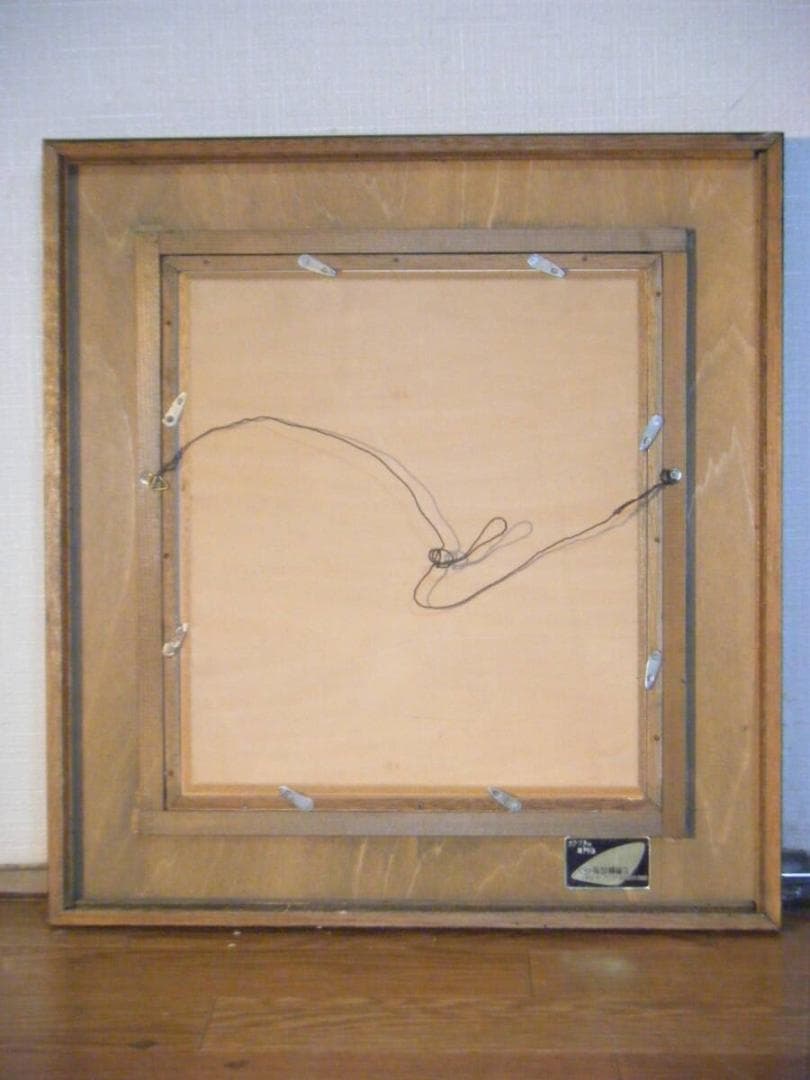 【真作】絵画　作者不詳　油彩（色紙）　花　逸品　T123