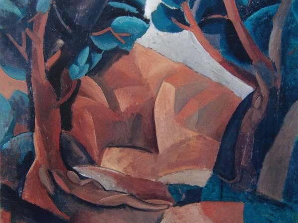 パブロ・ピカソ、【風景のなかの裸婦】、希少画集画、新品高級額・額装付