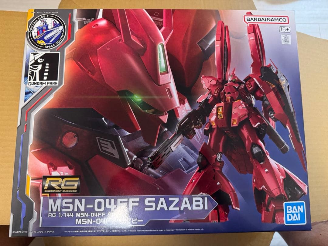 3点セットRGサザビー［メカニカルコアメッキ］＋RG MSN-04FF＋キャノン