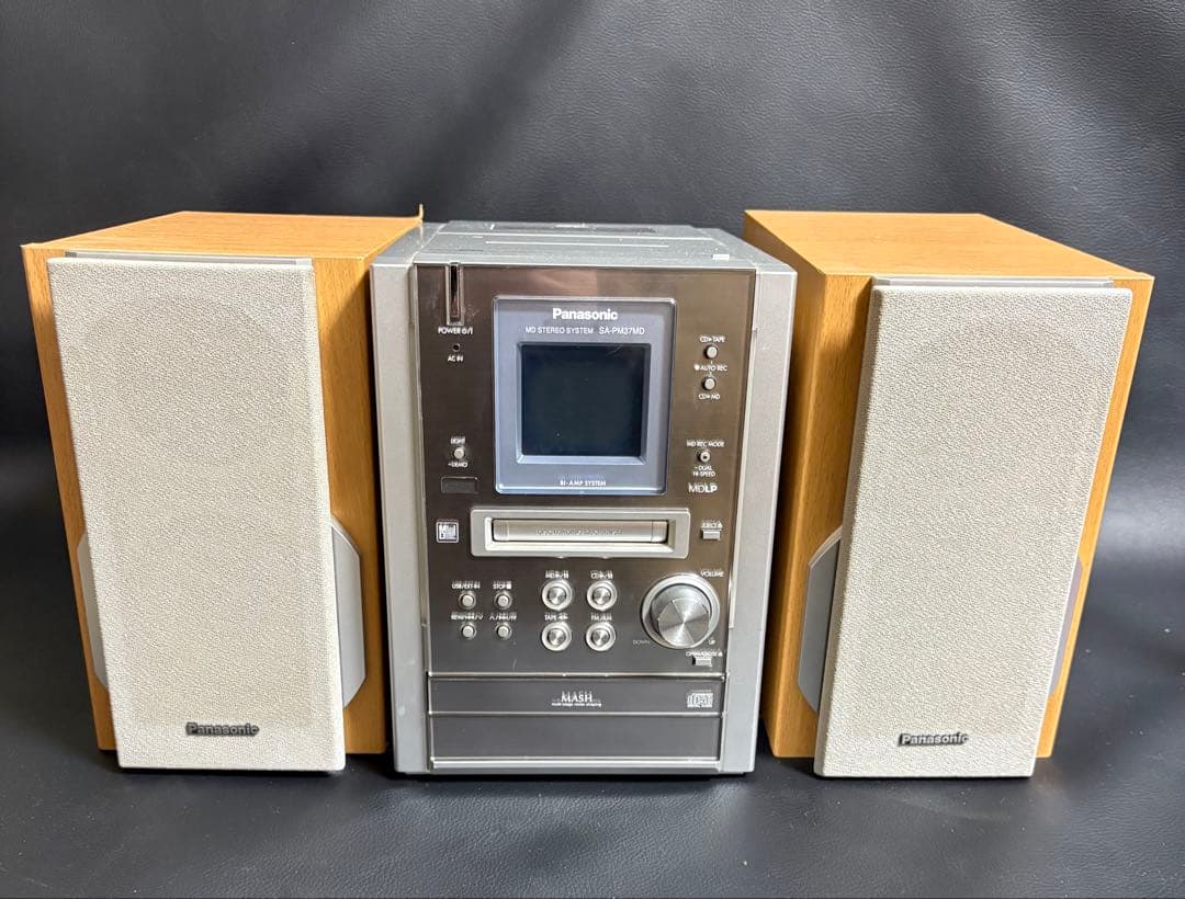 Panasonic パナソニック CD/MDコンポ SA-PM37MD