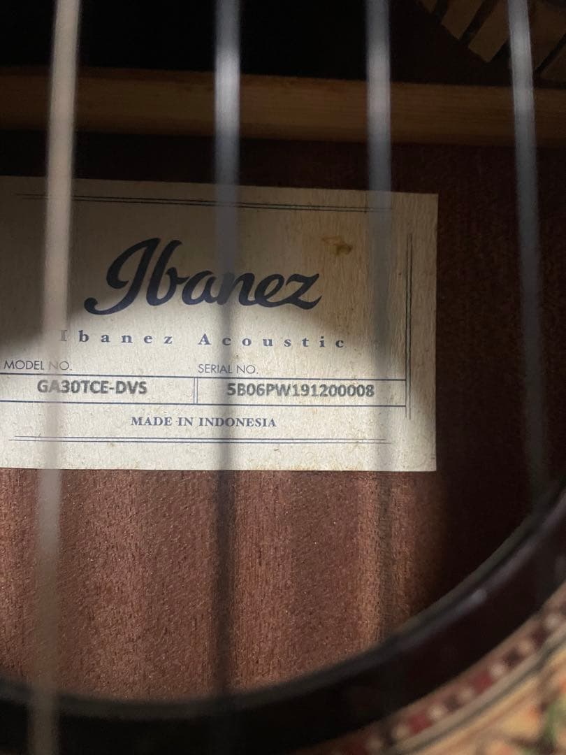 Ibanez GA30TCE-DVS アコースティックギター