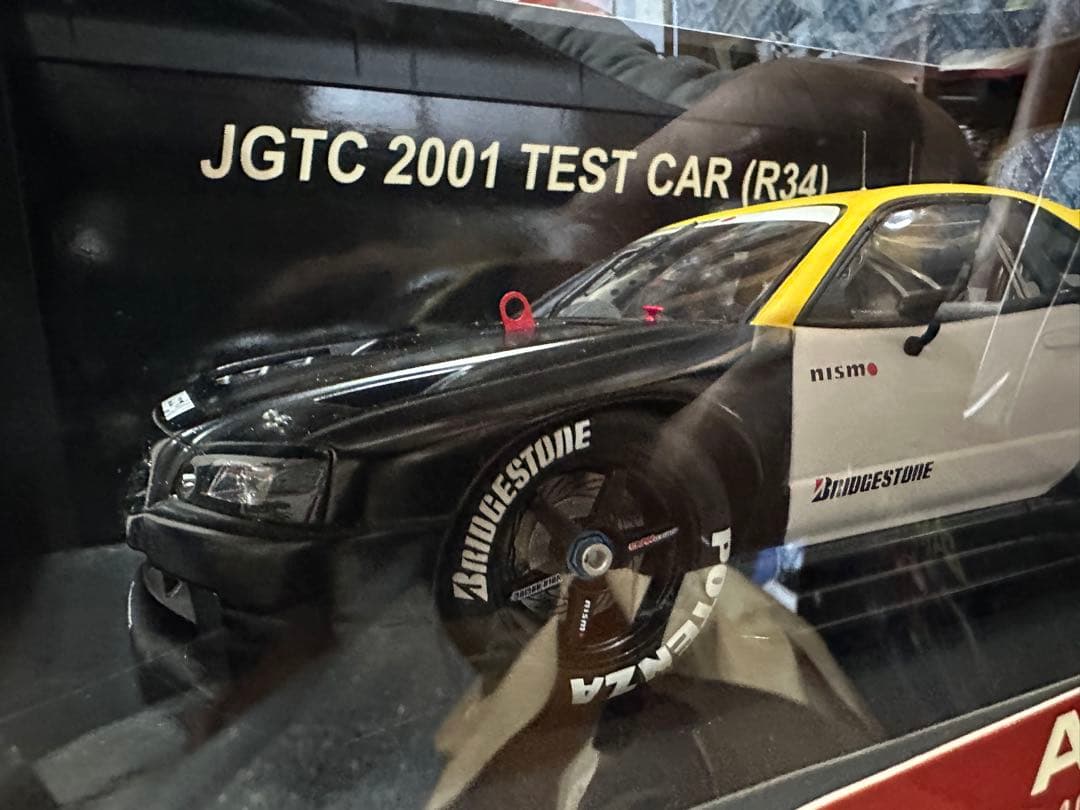 ミニカー AUTOart 1/18 GT-R R34 2001 JGTC 2001