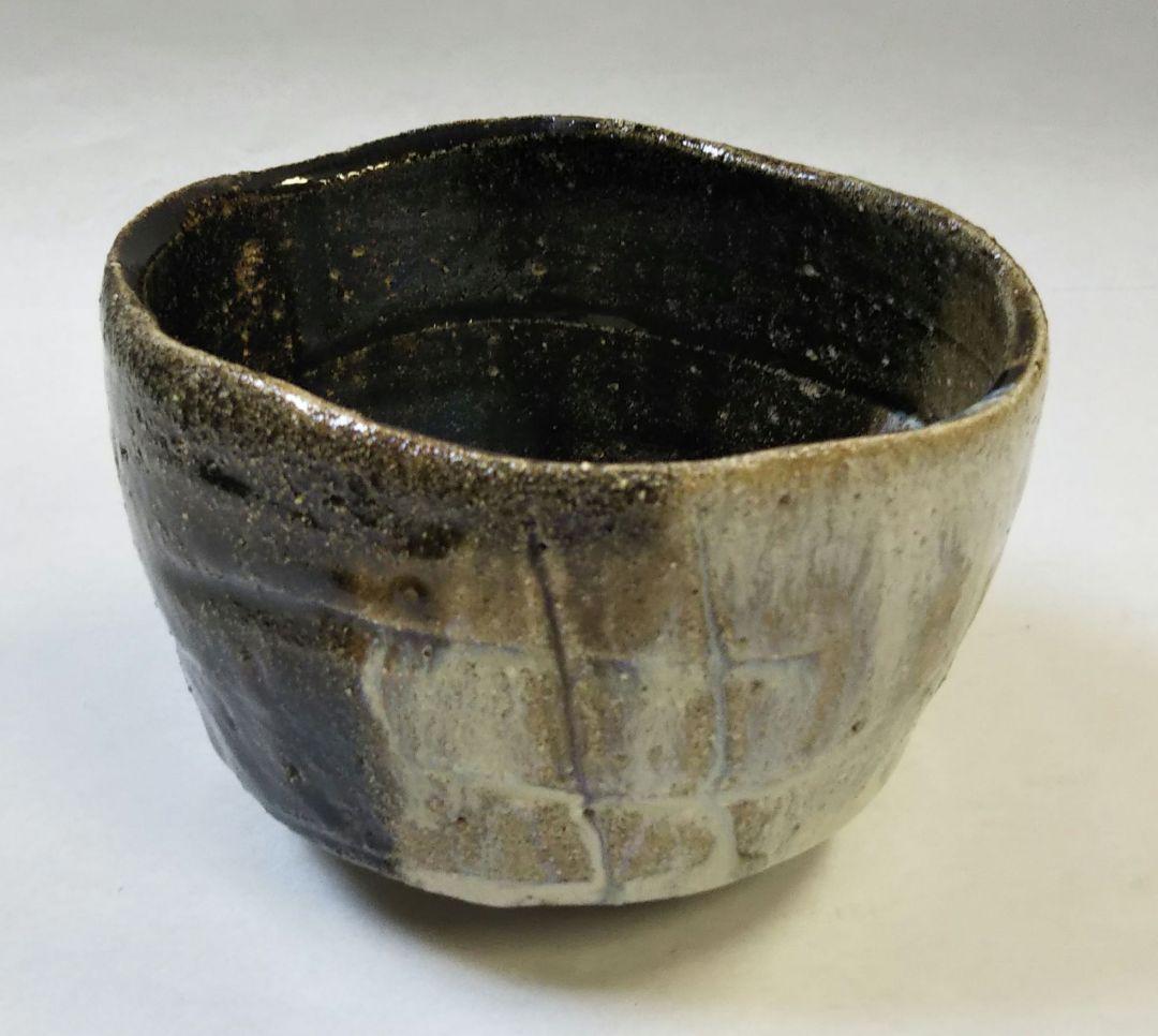 茶道具 茶碗 唐津焼 朝鮮唐津 沓茶碗 徳澤守俊 共箱