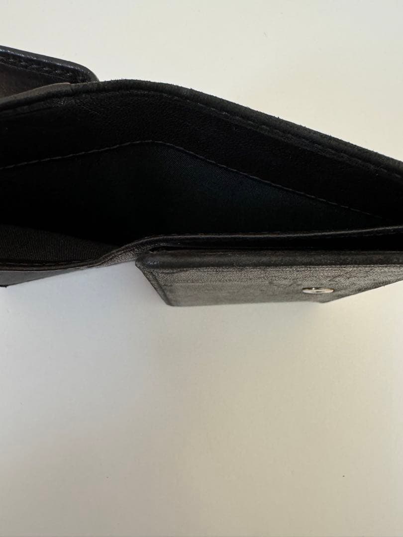 JIMMY CHOO ミニ財布 黒 レザー 星型スタッズ