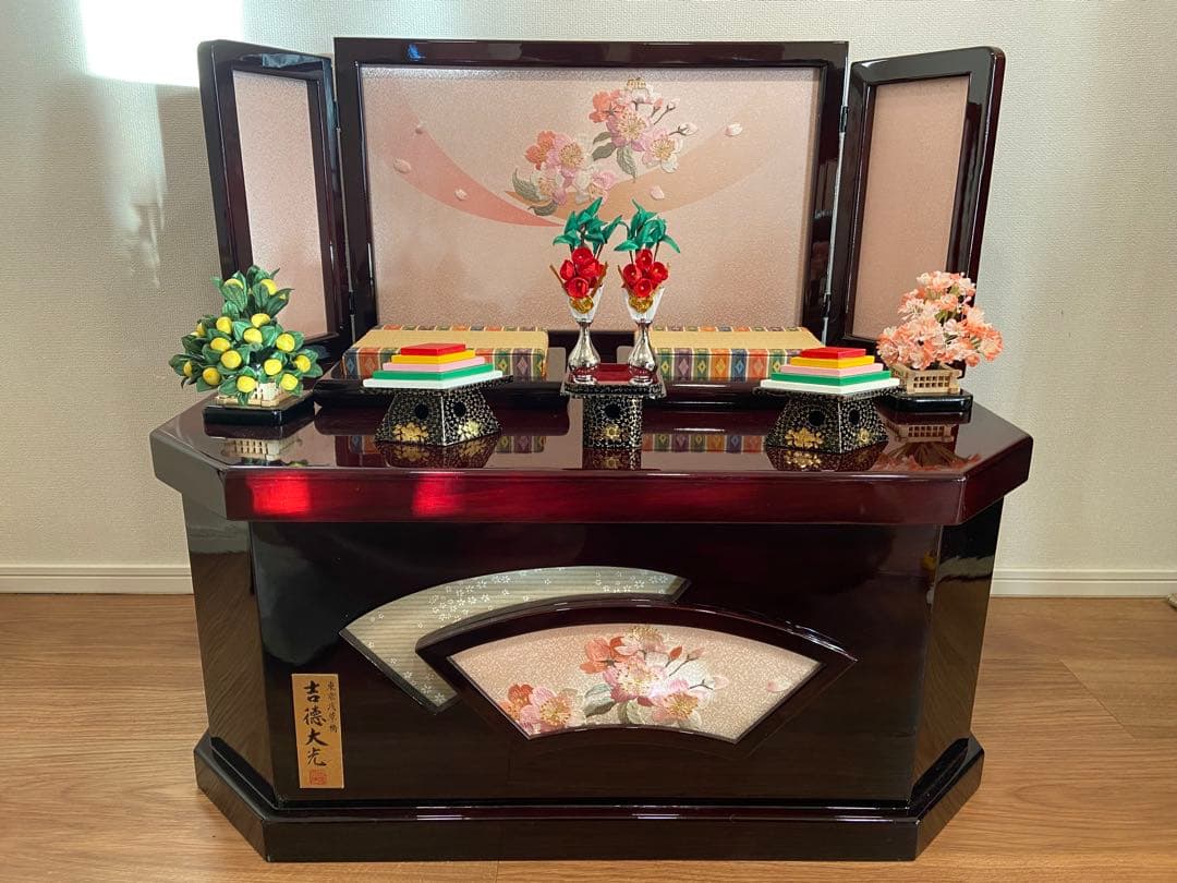 【まこちゃん！】収納箱 親王台 雛人形 ひな人形 お雛様 節句人形　吉徳