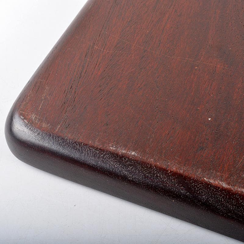 中国　唐木紫檀製　無垢刳り貫き　煎茶盆　香盆　V　R5875