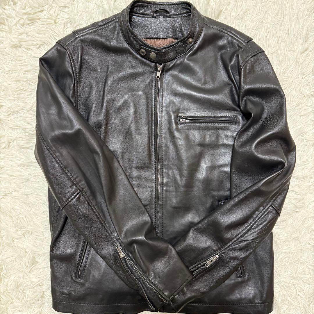 RIDEZ ラムレザー　ライダースジャケット