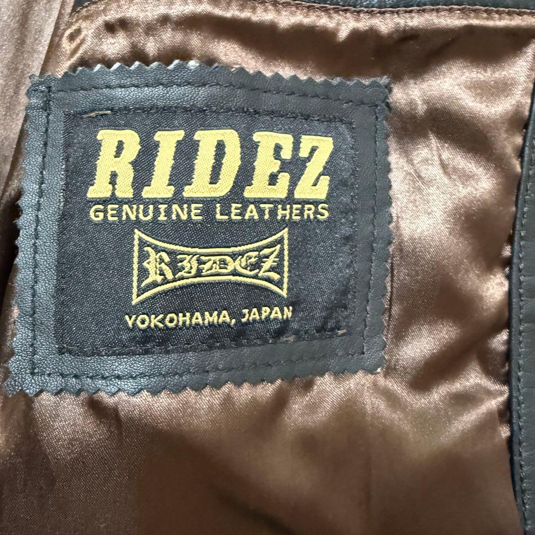 RIDEZ ラムレザー　ライダースジャケット