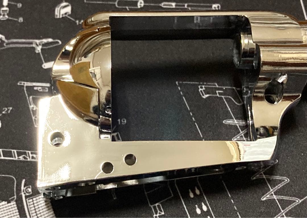 新品 未使用 ハートフォード SAA 用 シルバー シビリアン バレル フレーム