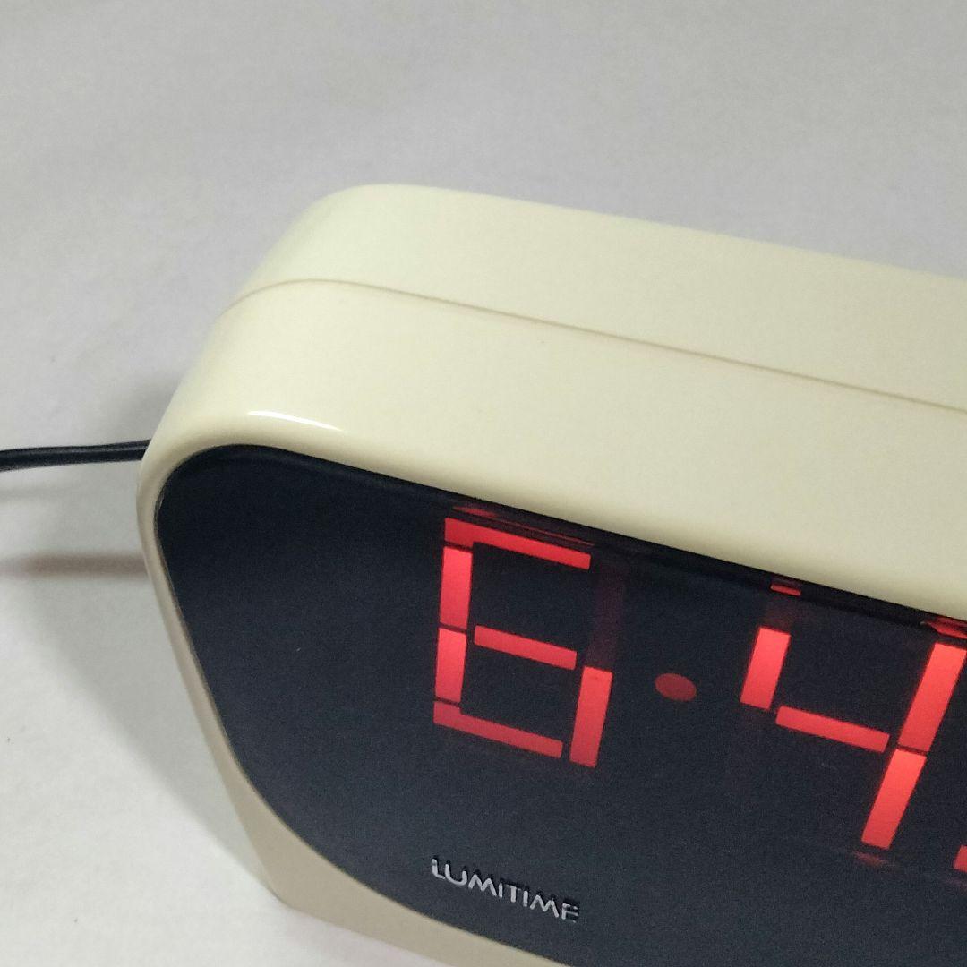c*e様 【新品】ルミタイム LUMITIME 光デジタル時計 ホワイト スペー