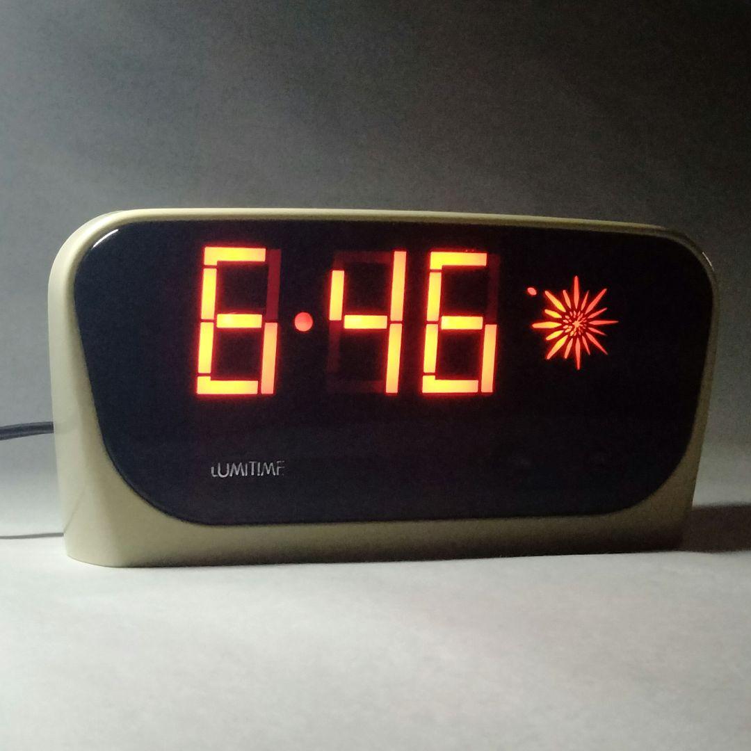c*e様 【新品】ルミタイム LUMITIME 光デジタル時計 ホワイト スペー