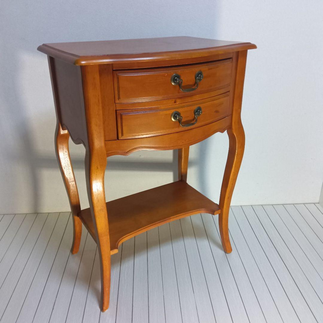 アンティーク調 猫脚 チェスト サイドテーブル コンソール 花台 電話台