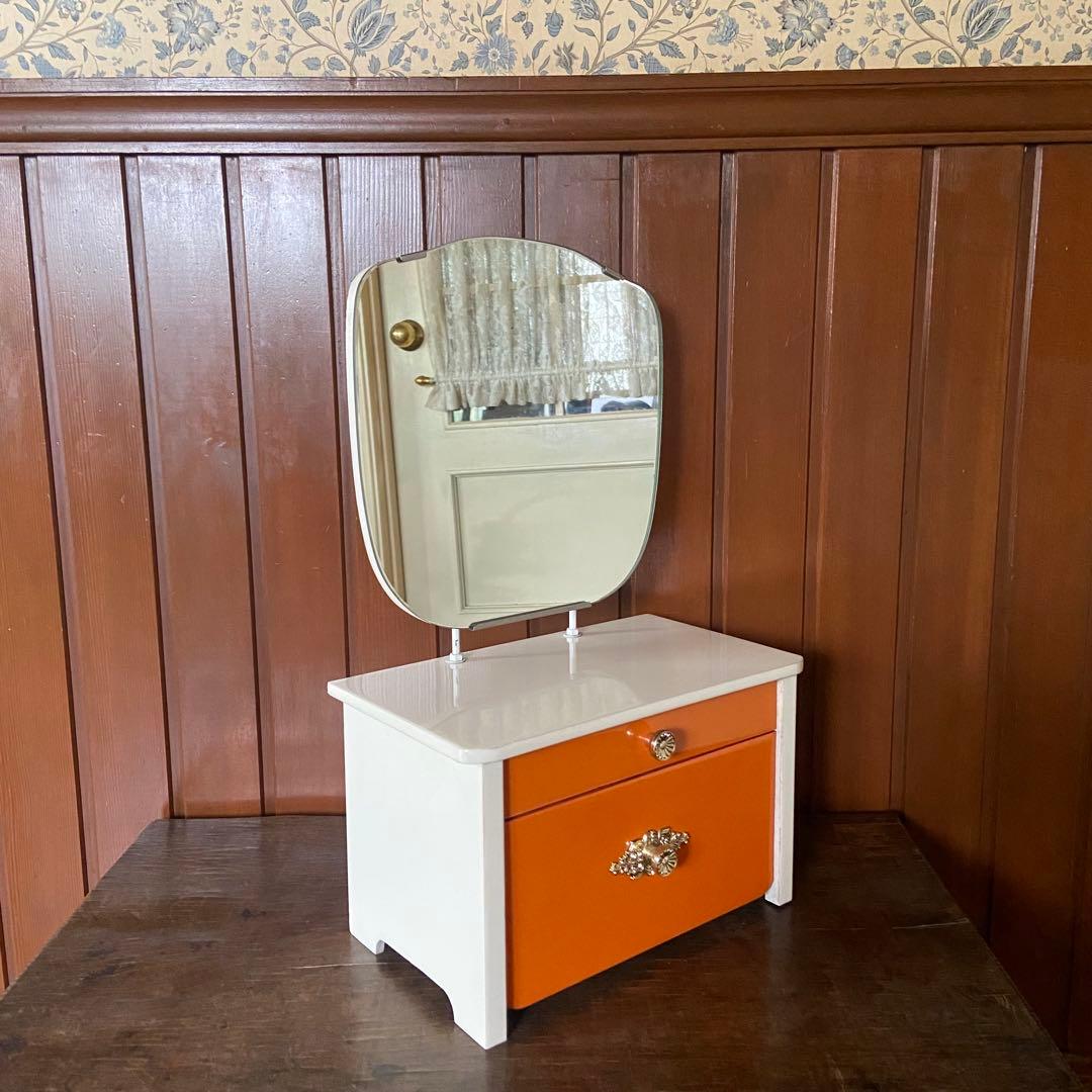 昭和レトロ　アンティーク　ドレッサー　ミニ鏡台