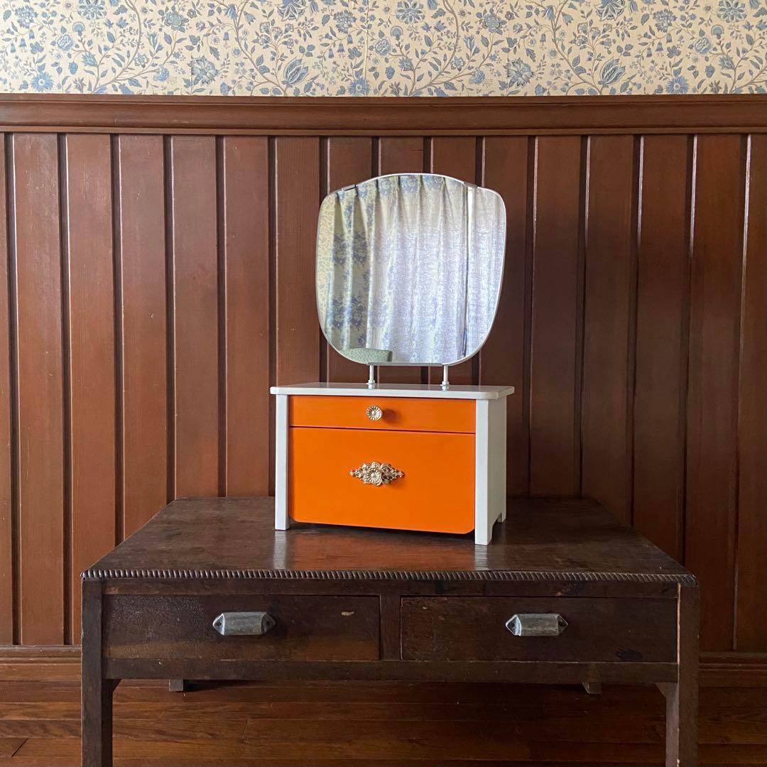 昭和レトロ　アンティーク　ドレッサー　ミニ鏡台