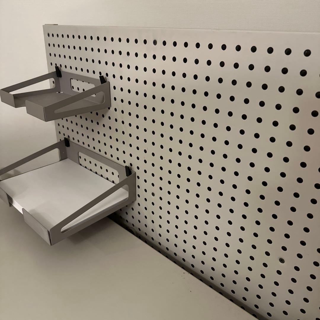 vitraヴィトラ　L字型ライトグレー合成樹脂パソコンデスク