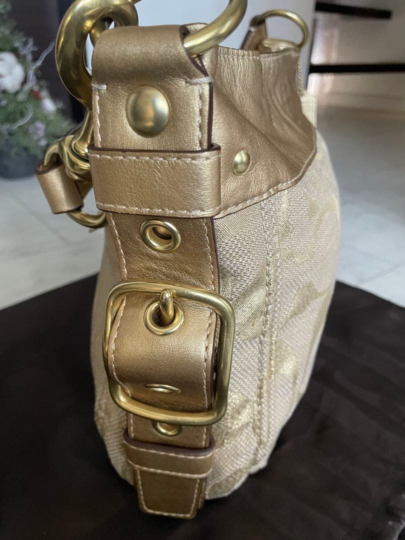 【未使用】COACH シグネチャー ソーホー ワンショルダーバッグ ゴールド