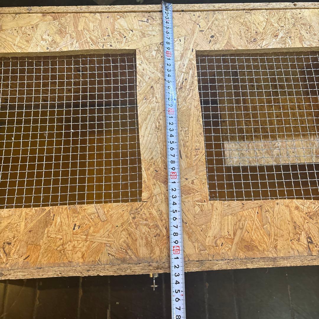 大型OSBボード飼育ケージ　爬虫類　リクガメ 鍵付き