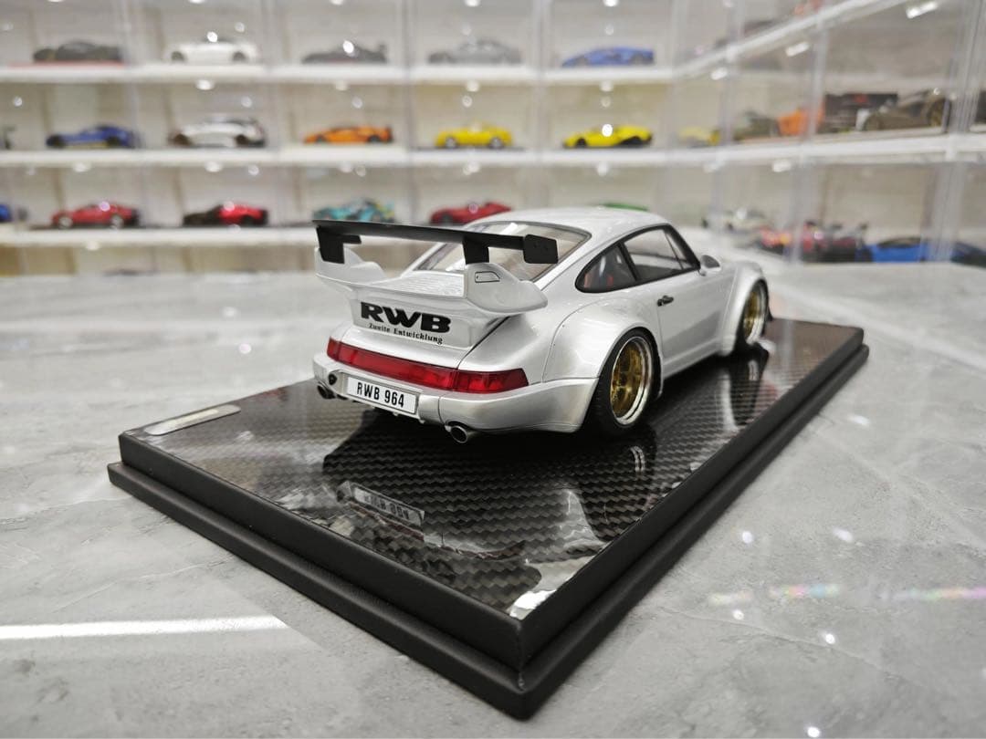 TGM モデル 1/18 ポルシェ 964 RWB シルバー ミニカー