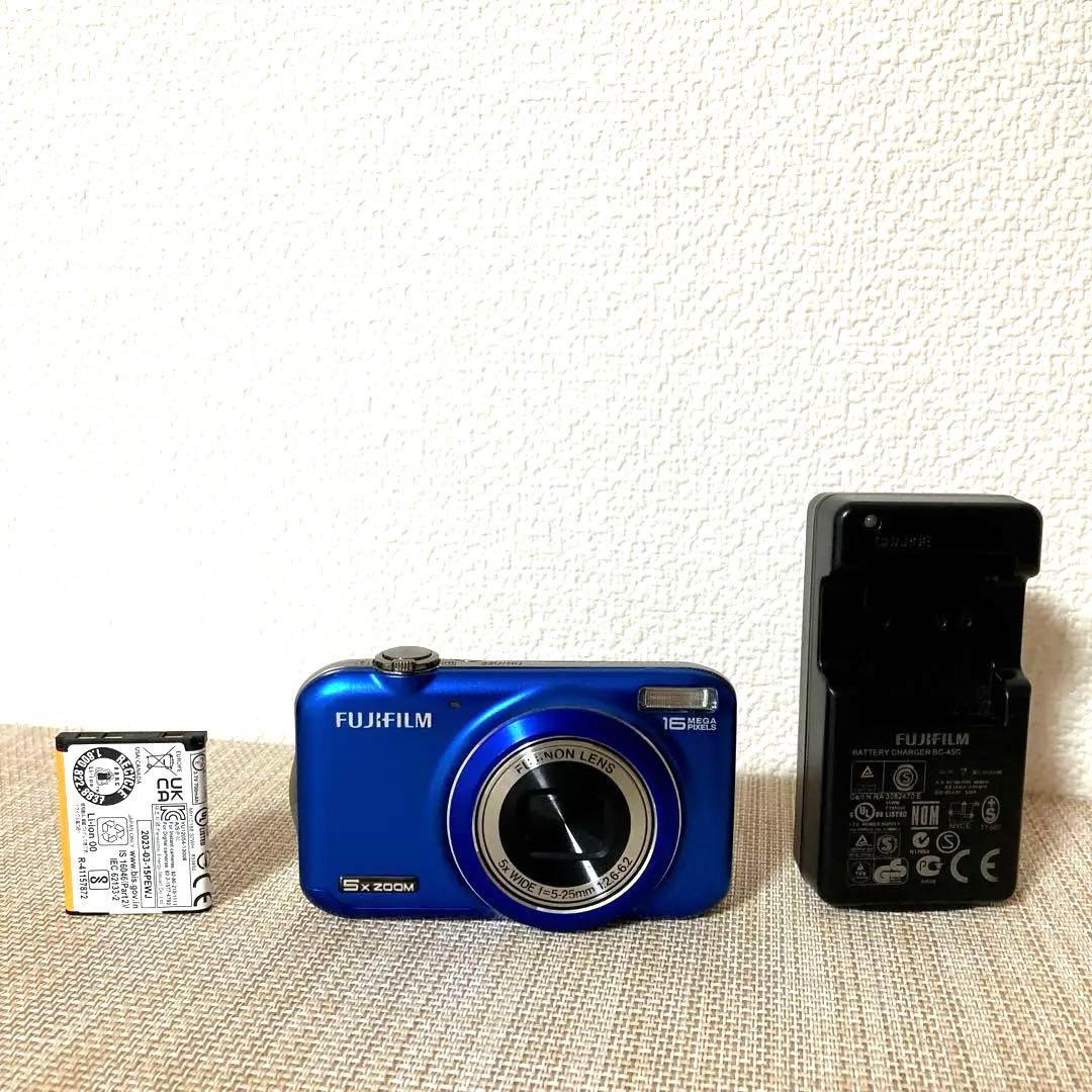 FUJIFILM Fine pix JX400 ブルー　バッテリー/充電器付き