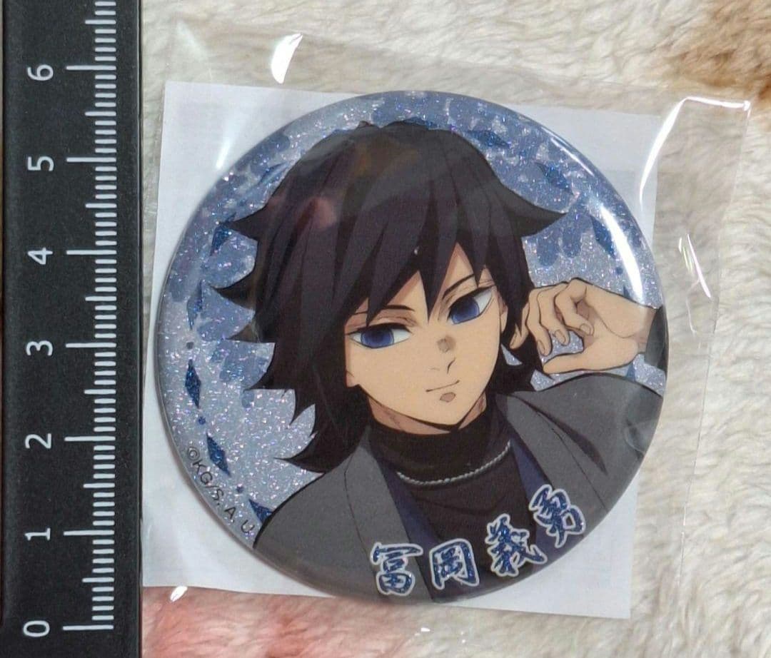 鬼滅の刃 ナンジャタウン いこいの里巡り 缶バッジ 冨岡義勇 アップ