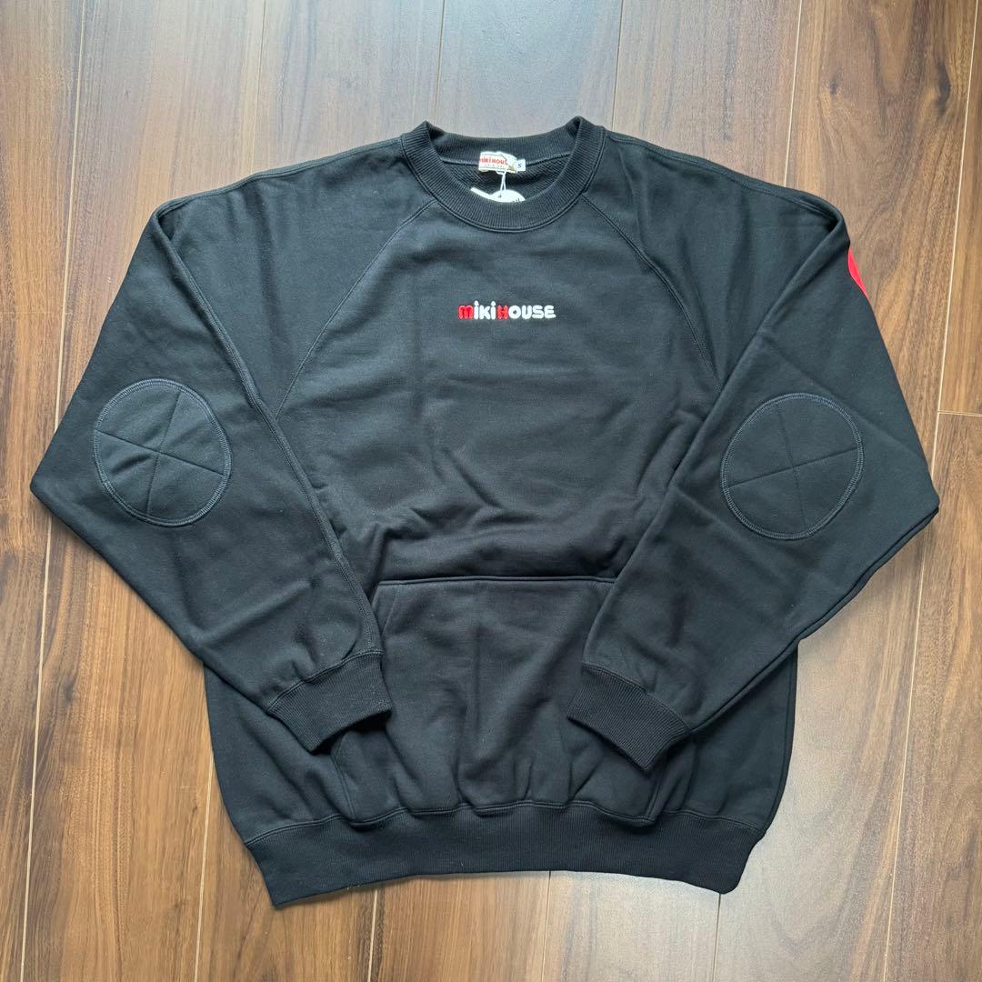 専用［新品］mikiHOUSE ブラック トレーナーSサイズ ジュニア 大人