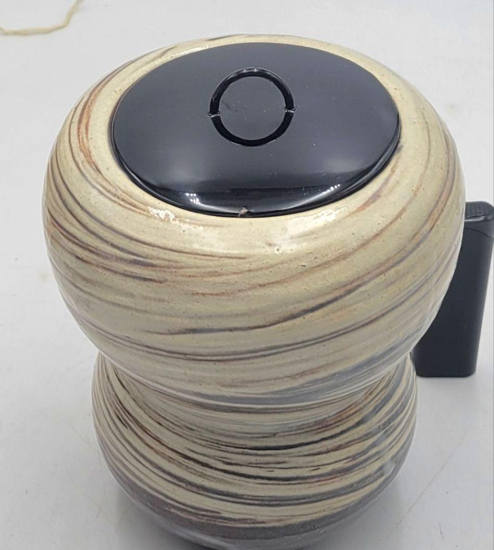 高見世清光　萩焼　水指　瓢形　替え蓋　仕服　共箱　茶道具　骨董品、美術品