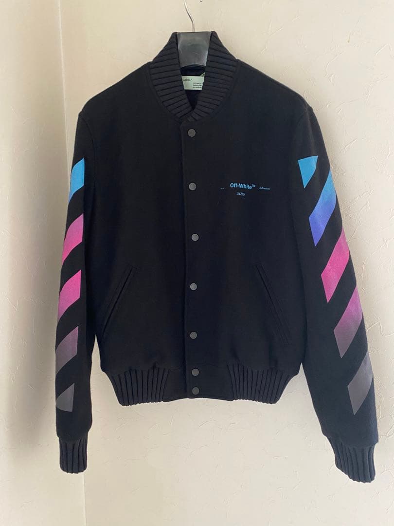 ざくろさま専用！！ オフホワイト　メンズアウター　ブルゾン　スタジャン　美品