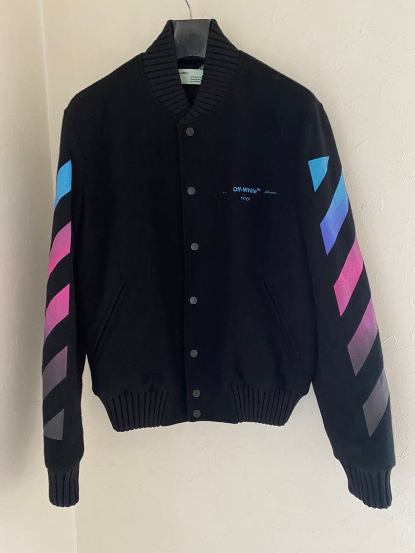 ざくろさま専用！！ オフホワイト　メンズアウター　ブルゾン　スタジャン　美品