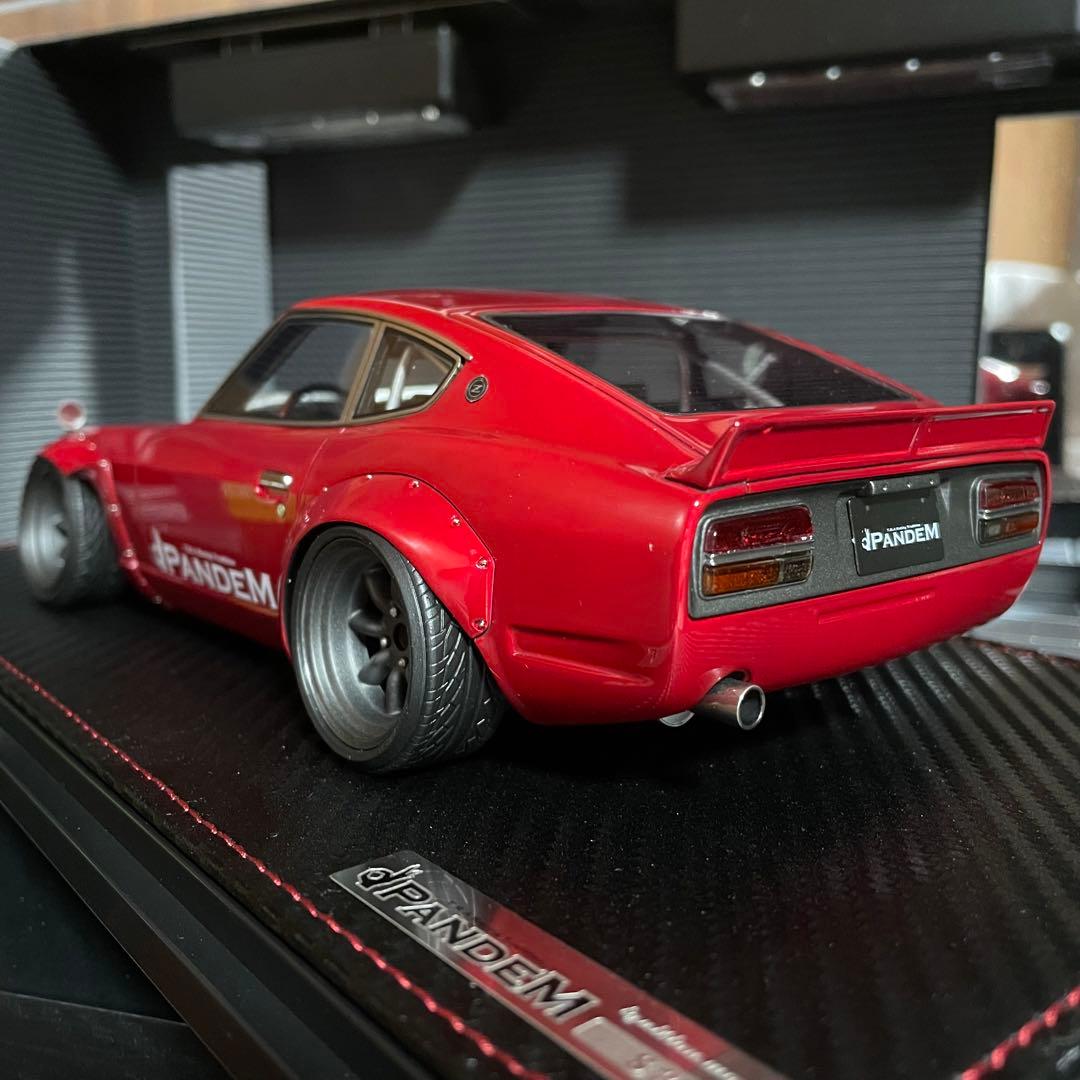新品未展示品イグニッションモデル 1/18 パンデムS30 Zレッドメタリック❷
