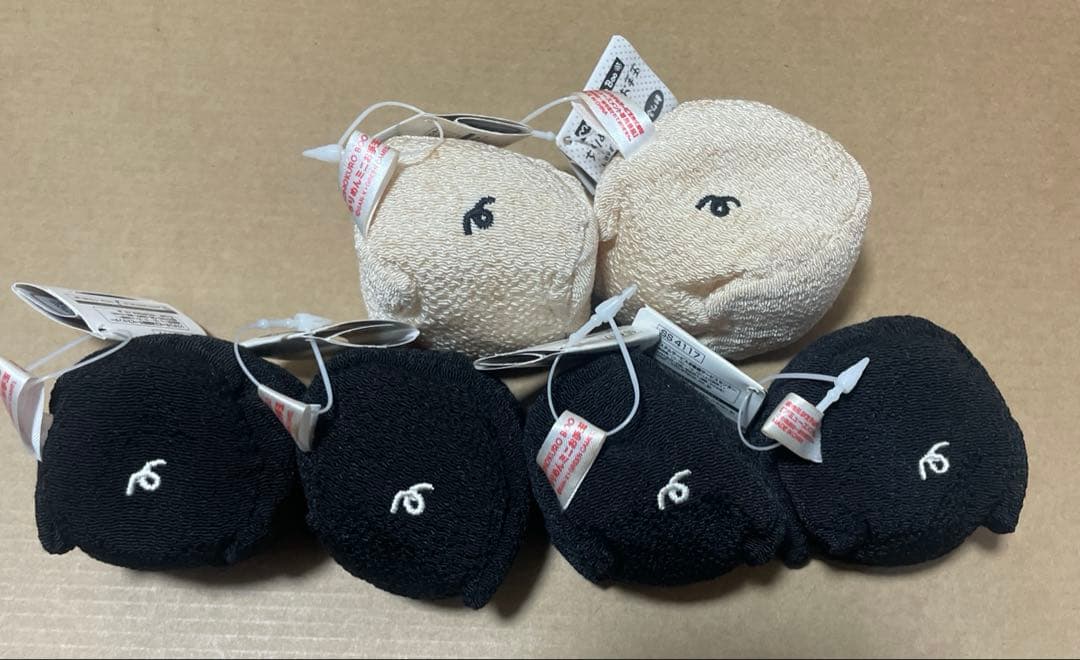 サンエックス　モノクロブー　ちりめんミニお手玉　タグ付き　当時物　平成レトロ