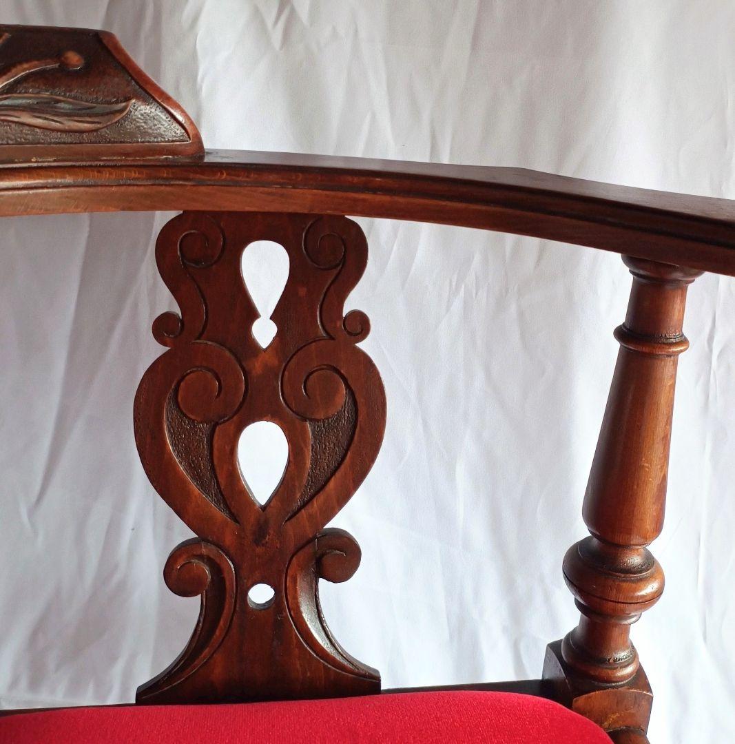 【ヴィンテージ】イギリス コーナーチェア 椅子 クラシック アンティーク 英国