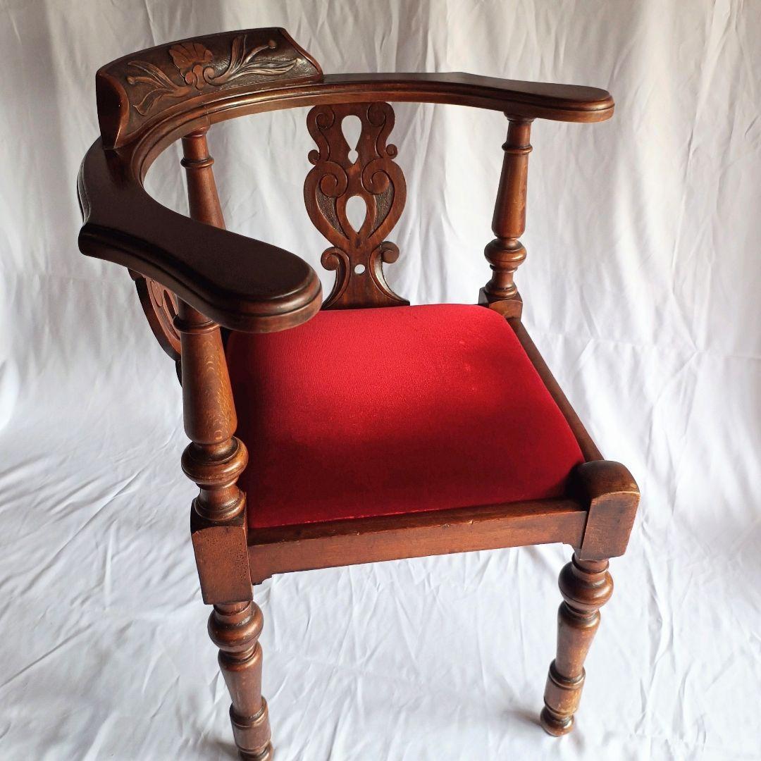 【ヴィンテージ】イギリス コーナーチェア 椅子 クラシック アンティーク 英国