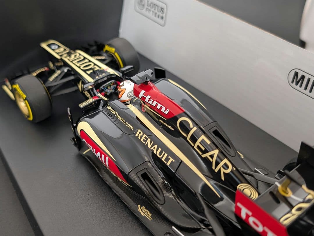 ミニチャンプス 1/18 ロータス ルノー E21 2013 K.ライコネン