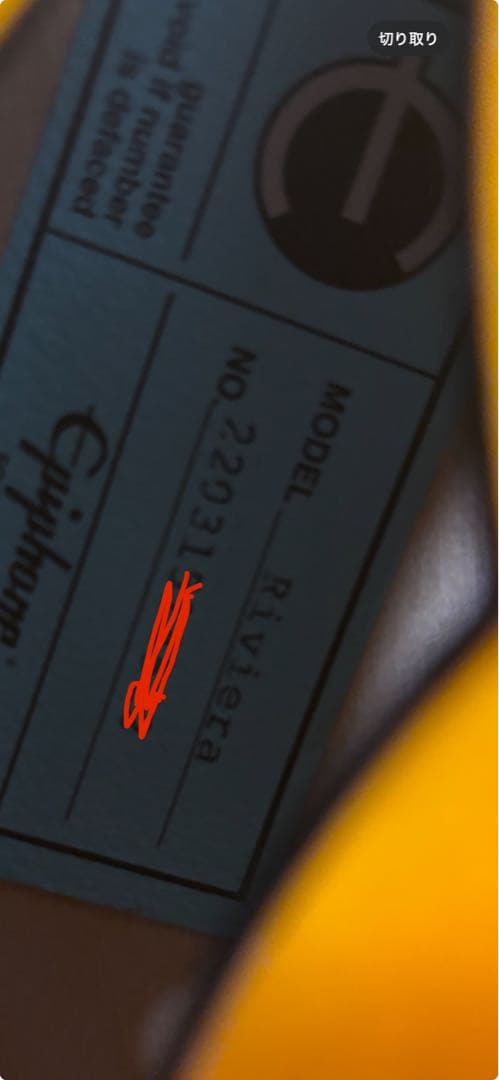 美品　Epiphone riviera エピフォンリビエラ