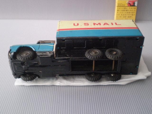 アメリカビンテージ ブリキ ミニカー US MAIL 。JunkCars。