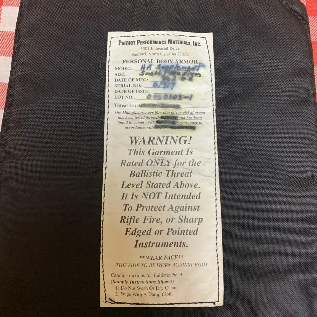 【実物】PPM パトリオットパフォーマンスマテリアル　プレートキャリア