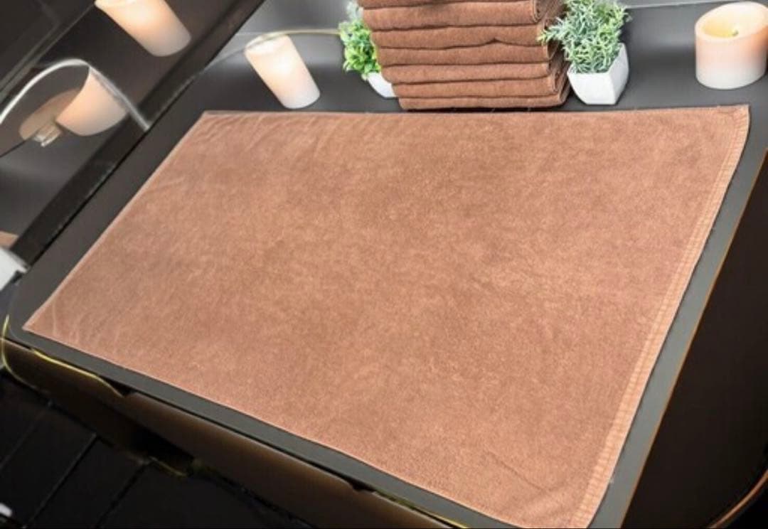 エステ用バスタオル（ブラウン）