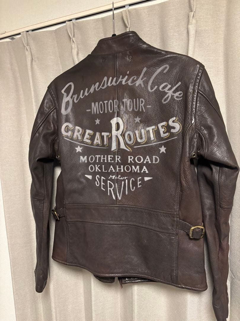 t*o様 【激レア☆】AVIREX ハンドペイント　レザー　バズリクソンズ　マッ