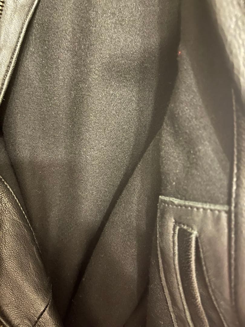 90年代　Levi's ラムレザー シングルライダースジャケット L ブラック