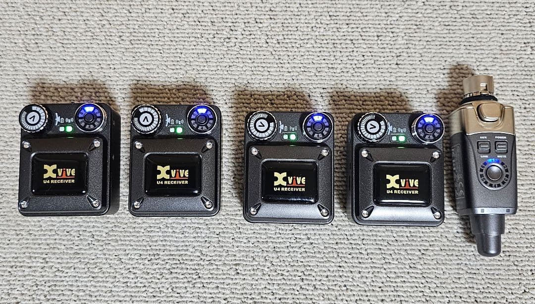 【中古美品】Xvive U4R4 ワイヤレスインイヤーモニター イヤモニ