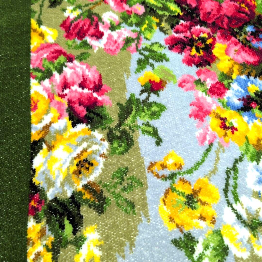 【新品・未使用】FEILER マルチカバー 花柄 75x75cm