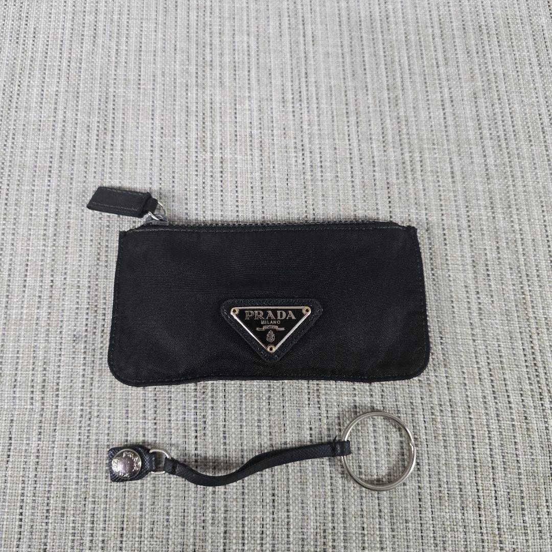 PRADA　プラダ　テスート　ナイロン　小銭入れ　ケース　キーリング