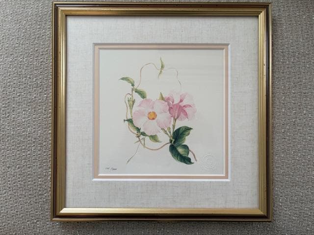 限定2000円OFF ロンドンV&A　フラワーアート　2点　額装＆マット付き