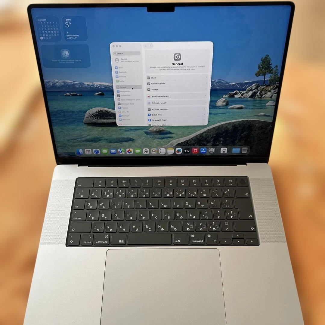 極美品MacBookPro 16インチ M1 32GB500GB 16core