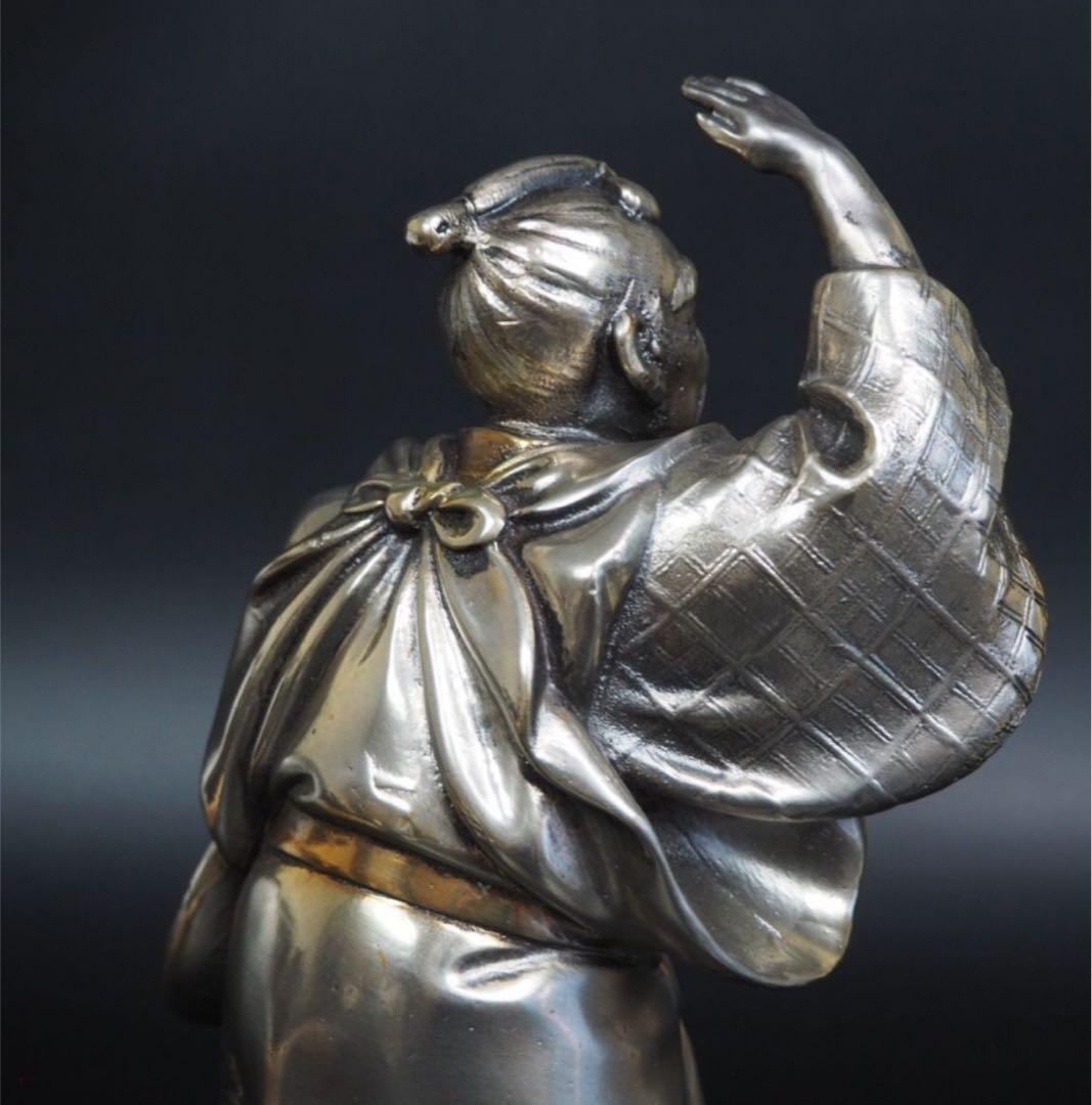 送料無料　銅製高砂置物　夫婦円満、長寿　縁起物