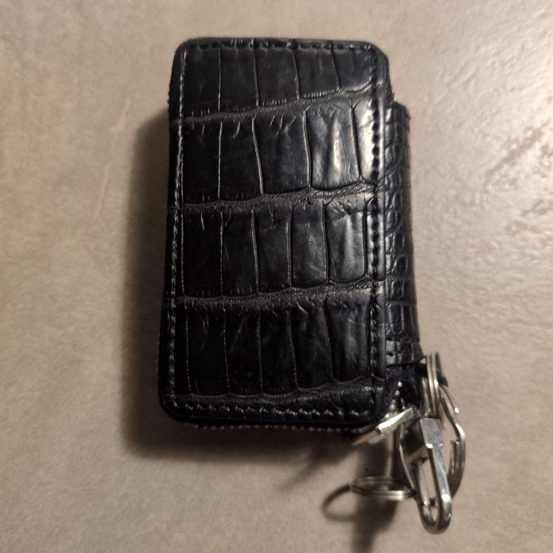 THE SOLE クロコダイル スマートキーケース ブラック