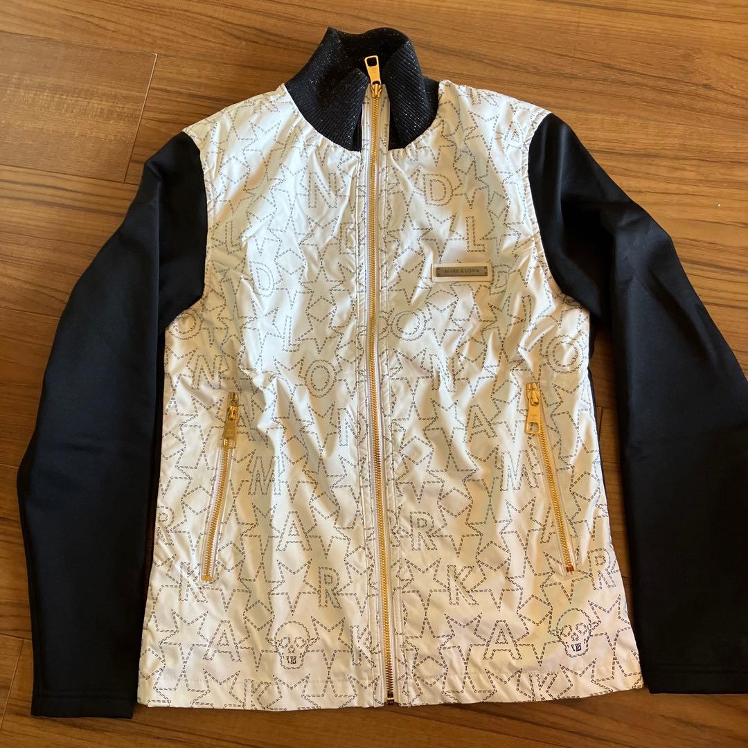 マークアンドロナ　ジャケット　白　S ゴルフ　上着　フリース