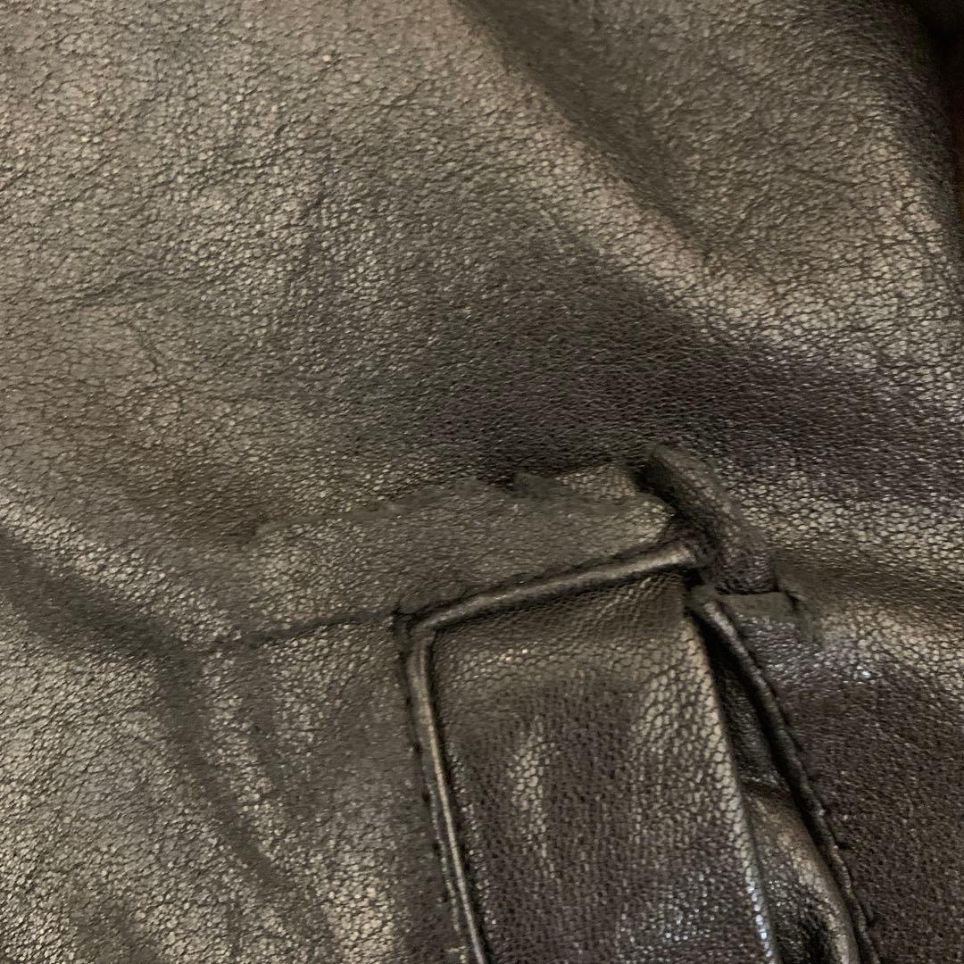 90s Dieselシングルライダース レザージャケット 羊革 size L