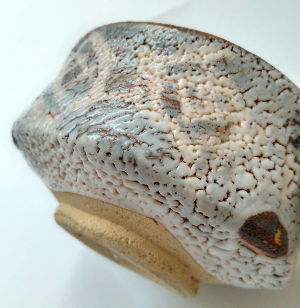 加藤健二　陶求庵　鼠志野茶碗　茶道具　抹茶碗