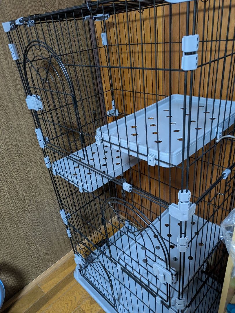 大型キャットケージ 3段式